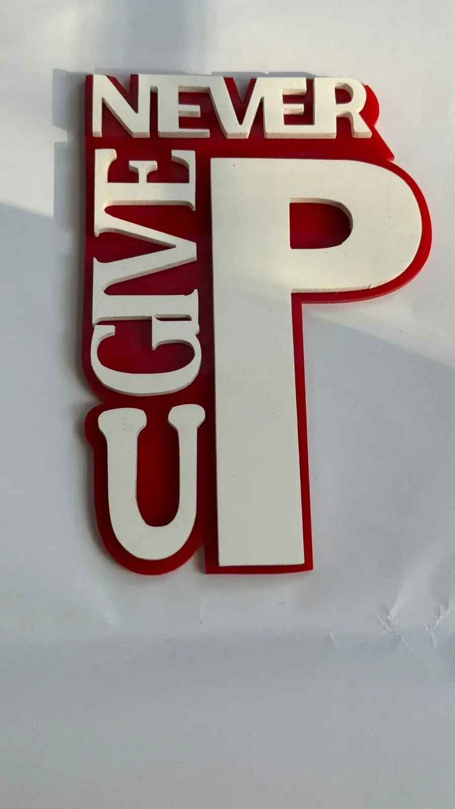 Never Give Up from Customized Magnets by Kalangan Handmade